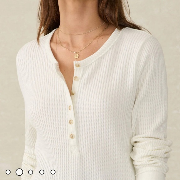 Faherty Legend Apres Waffle Henley - Picture 4 of 8